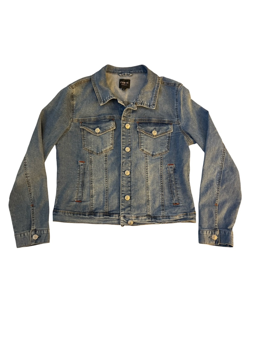 Curve Blue Denim aaStretch Jacket - Women's Jean Jacket New Size L